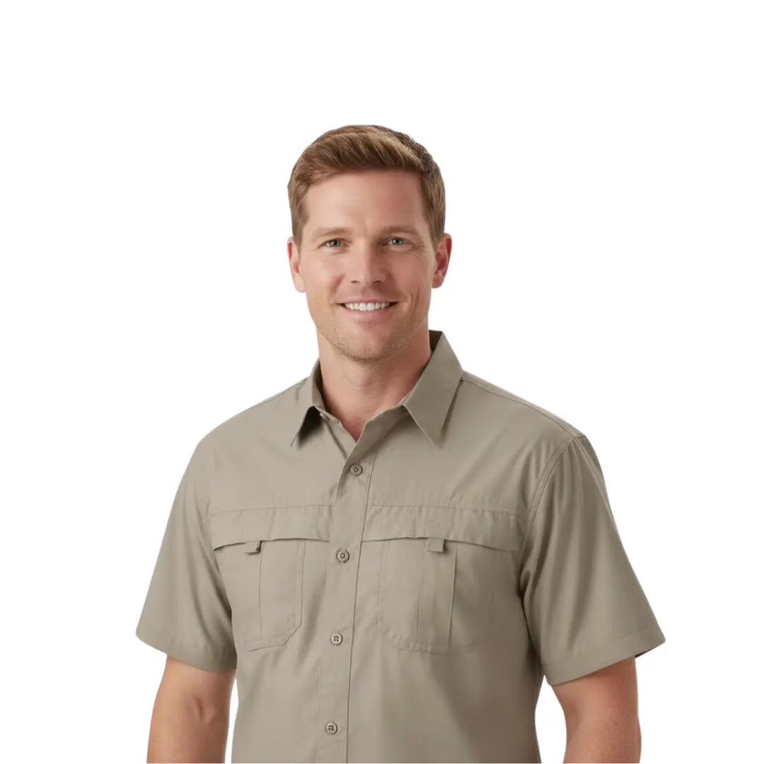 Mens Safari Bush Shirt - Short Sleeve PremierCollections