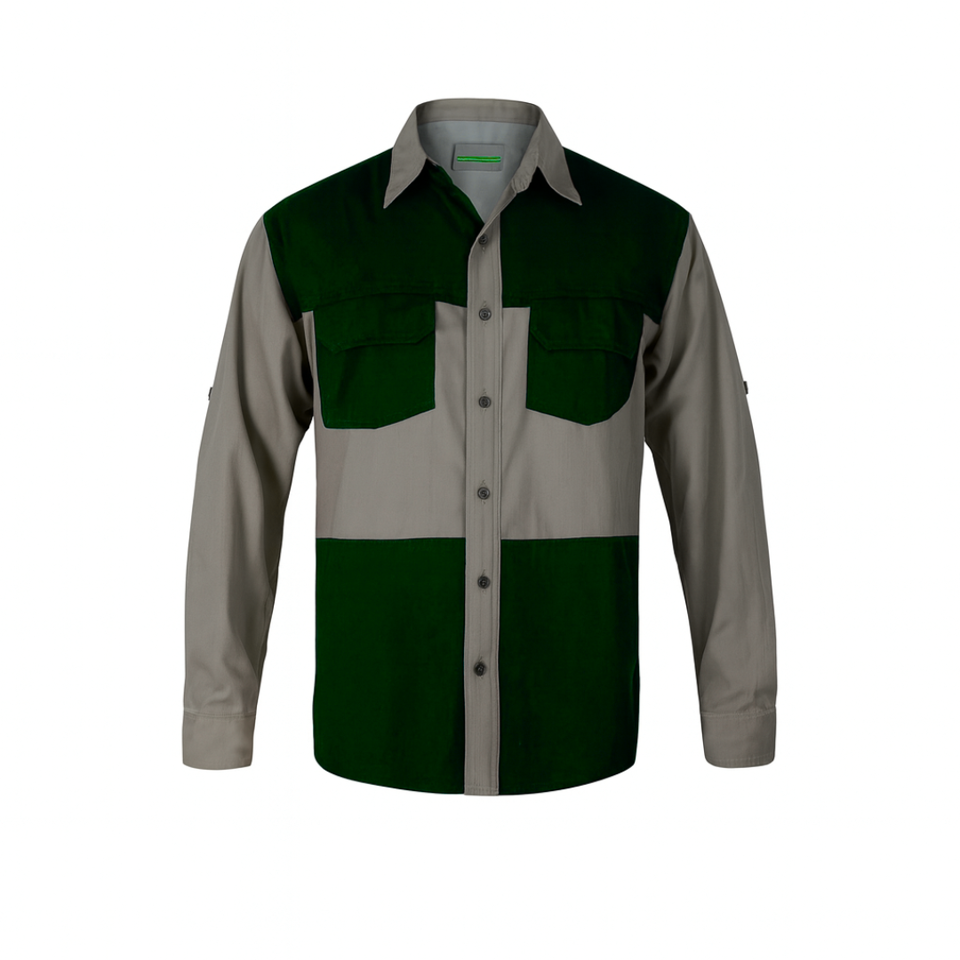 Ladies Two Tone Safari Bush Shirt PremierCollections