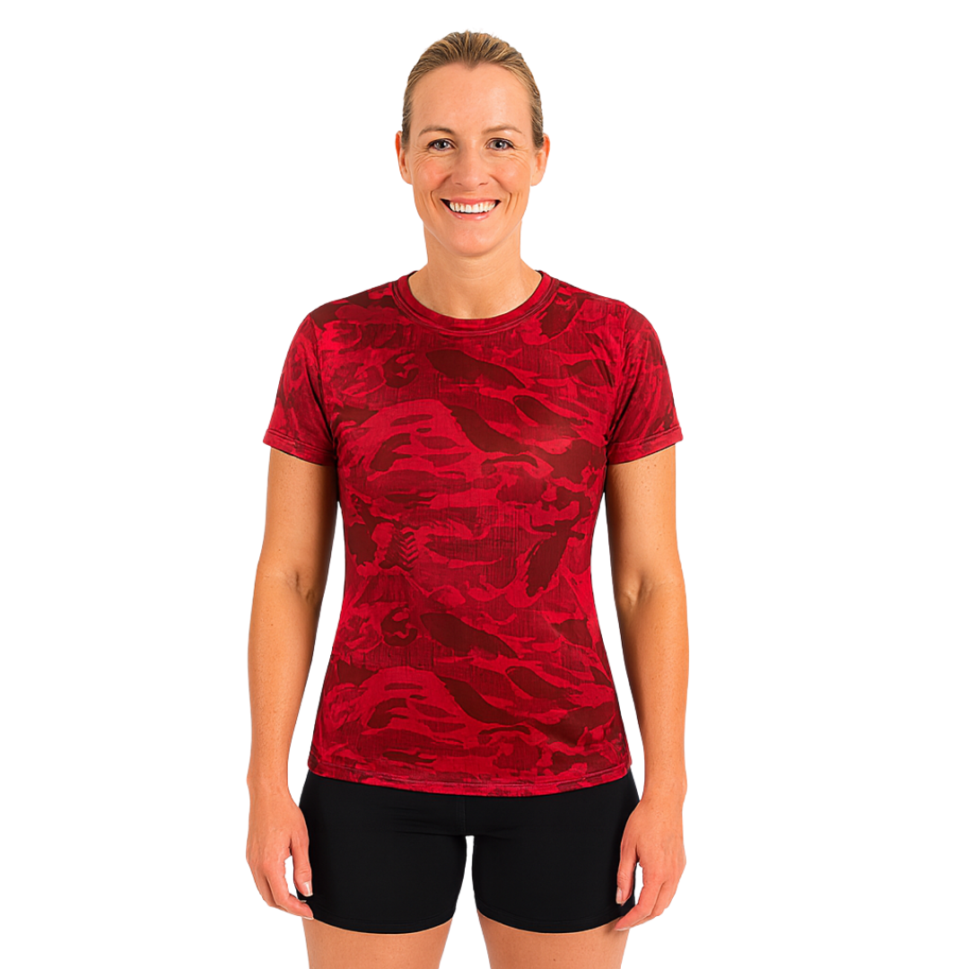 Ladies A4 Camouflage T-Shirt PremierCollections