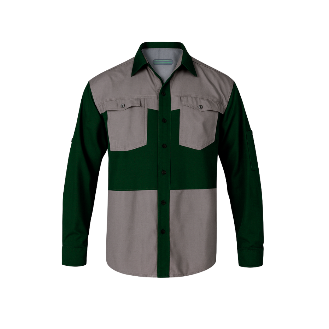Ladies Two Tone Safari Bush Shirt PremierCollections