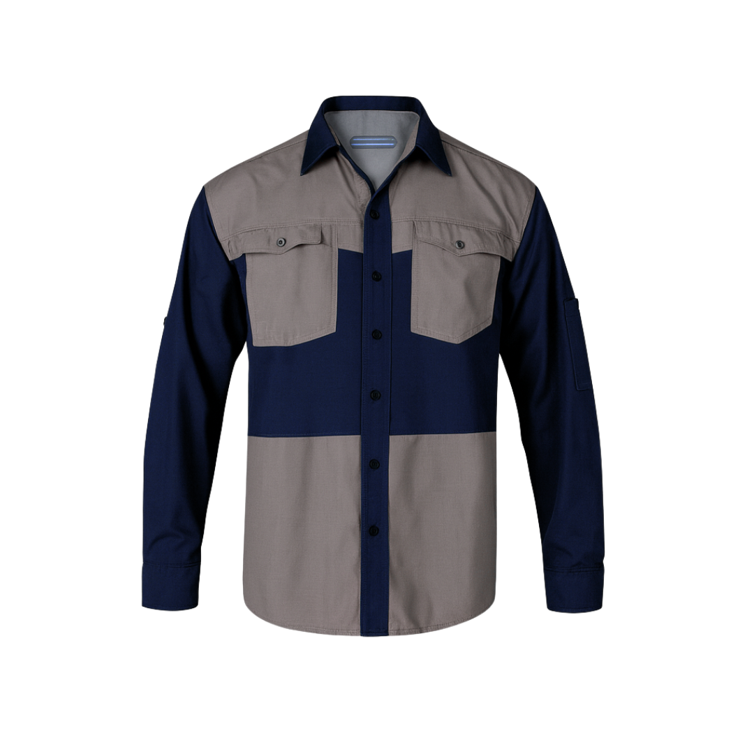Ladies Two Tone Safari Bush Shirt PremierCollections